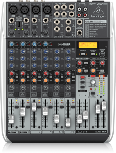 מיקסר 6 ערוצים Behringer QX1204USB