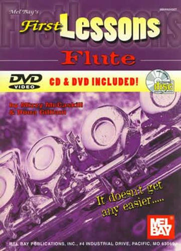 ספר לימוד+תקליטור לחליל צד First Lessons Flute (Book, CD & DVD Set)
