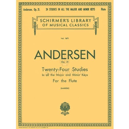 Andersen - Twenty-Four Studies, Op. 21 for Flute