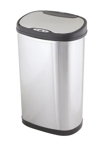 פח אשפה למטבח מנירוסטה 50 ליטר עם חיישן ECO EURO MARS