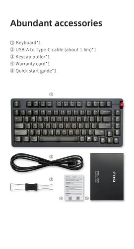 Fiio KB3 מקלדת גיימינג מכנית עם מגבר אוזניות מובנה