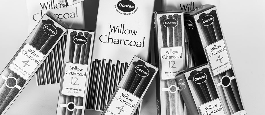 מקלות פחם טבעי COATES WILLOW CHARCOAL (מגוון עוביים)