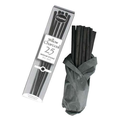 מקלות פחם טבעי COATES WILLOW CHARCOAL (מגוון עוביים)