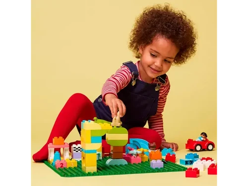 משחק לגו(דופלו) משטח בנייה ירוק לגילאי 1.5+