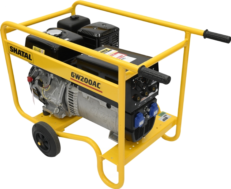 רתכת גנרטור 6000W מנוע בנזין יציאה חד פאזי GW200AC