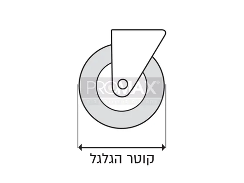 גלגל ביג 40 מ״מ פין עם בוקסה ( 4 יחידות)