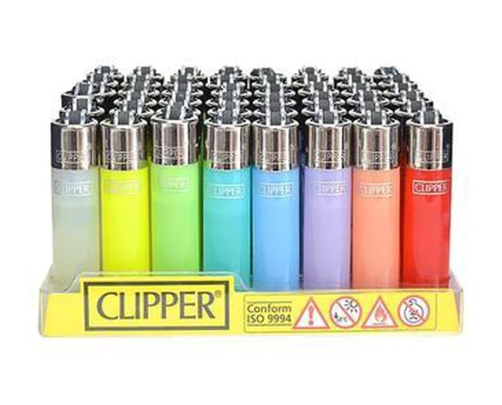 מצית קליפר שקופה חלקה clipper מחיר ל48 יחידות