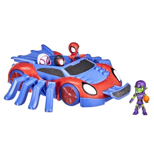 מכונית ספיידי ו 4 דמויות של החברים המופלאים