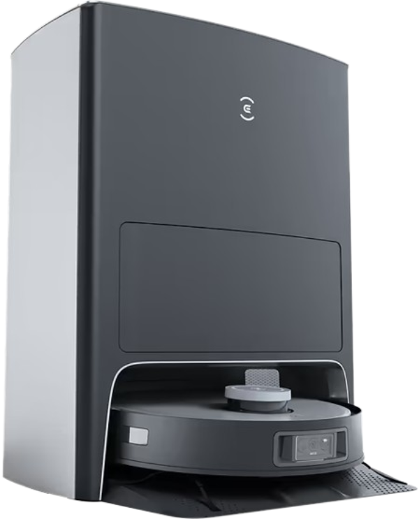 שואב אבק שוטף עם עמדת ריקון וניקוי עצמי Ecovacs Deebot X1 Omni - צבע שחור כסוף