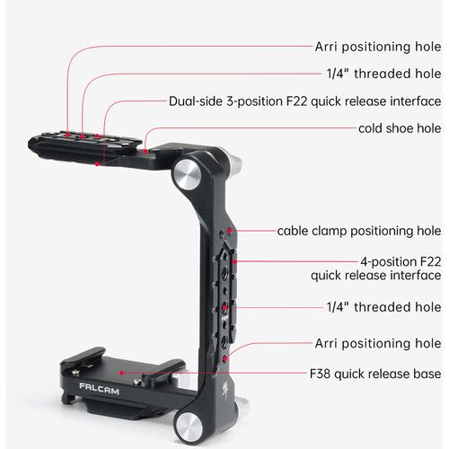 חצי כלוב למצלמה עם שחרור מהיר Falcam F22, F38 & F50 Foldable Half Cage