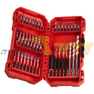 סט ביטים ומקדחים אוניברסלי 48 חלקים SHOCKWAVE IMPACT תואם Milwaukee PACKOUT 