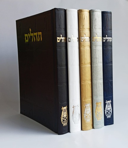 תהילים- בינת הלב כריכת סקאי דגם אבני כותל