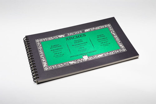 בלוק ספירלה של נייר לאקוורל ARCHES כבישה קרה 15cm x 25cm
