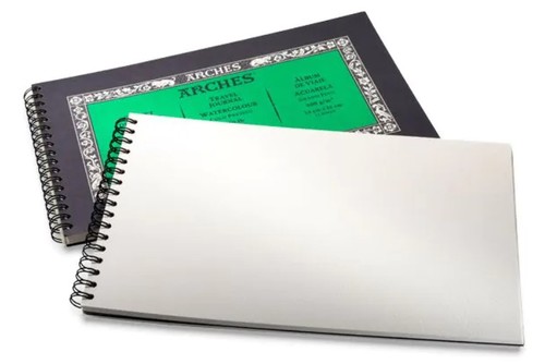 בלוק ספירלה של נייר לאקוורל ARCHES כבישה קרה 15cm x 25cm