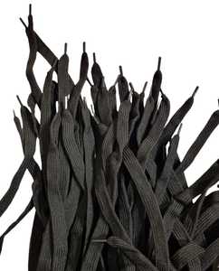 שרוכים שטוחים שחורים ליצירה 90 יחידות