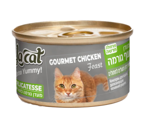 שימור דליקטס מעדן עוף גורמה 85 גרם לחתולים בכל הגילאים