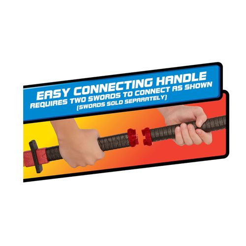 חרב משחק עשויה קצף רך עם תאורה ואפשרות חיבור לחרב נוספת (מגוון דגמים)