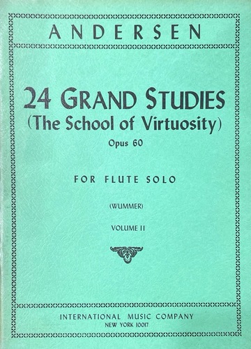 Andersen 24 Grand Studies (The School of Virtuosity) Opus 60 Volume I - Flute Solo