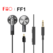 Fiio FF1 אוזניות כפתור איכותיות עם מיקרופון וכבל נתיק כולל מתאם TYPE C