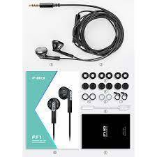 Fiio FF1 אוזניות כפתור איכותיות עם מיקרופון וכבל נתיק כולל מתאם TYPE C