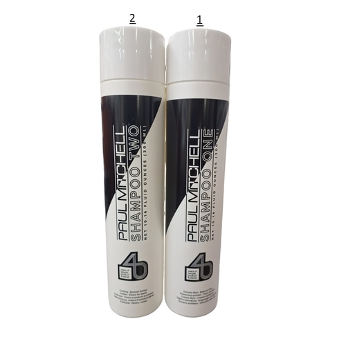 שמפו פול מיטשל זוג שמפויים שלב 1 ושלב 2 PAUL MITCHELL