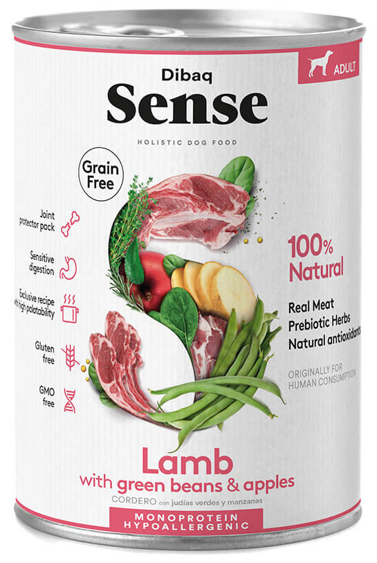 שימורי סנס כבש לכלב 380 גרם Sense