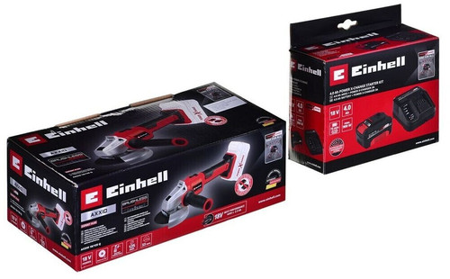 משחזת זווית “5 נטענת מנוע בראשלס 18v  18v AXXIO EINHIL  [ סוללה + מטען  ]