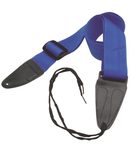 On Stage GSA10BL Guitar Strap with Leather Ends