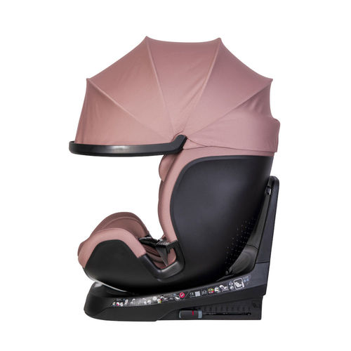כסא בטיחות מסתובב משולב בוסטר 360° Grow Max מבית BRITAX (ורוד)