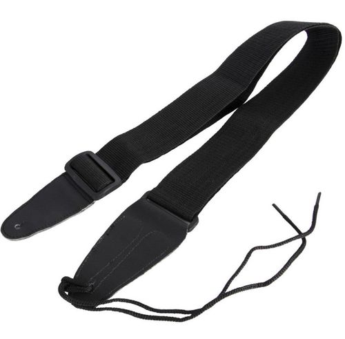 זוית נוספת On Stage GSA10BK Guitar Strap with Leather Ends