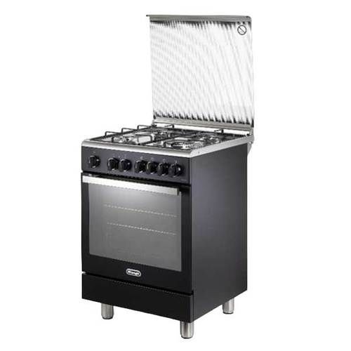 תנור משולב כיריים גז 4 להבות DeLonghi דלונגי PEMA64L-IL שחור