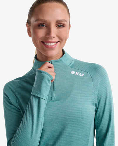 חולצת ריצה מחממת נשים Ignition 1/4 Zip RAF/WRF