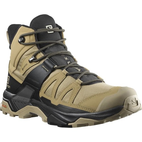 נעלי סולומון לגבר לטיולים צבע חולי SALOMON X ULTRA 4 MID WIDE GTX