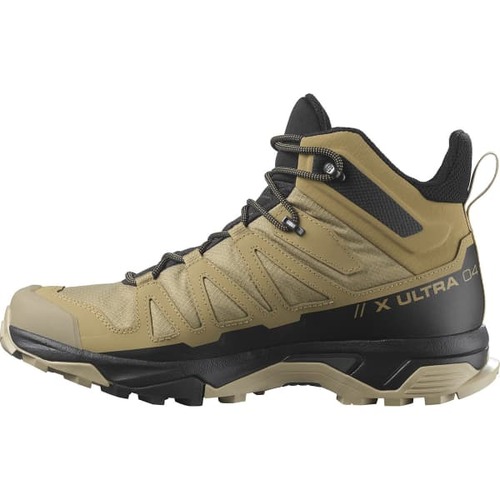 נעלי סולומון לגבר לטיולים צבע חולי SALOMON X ULTRA 4 MID WIDE GTX