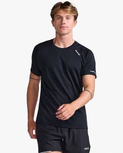 חולצת ריצה גברים Aero Tee BLK/SRF