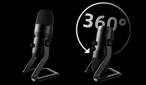 מיקרופון שולחני עם מעמד Fifine K690 USB Cardioid Condenser - צבע שחור