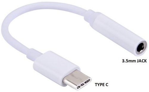מתאם USB C שקע שמע 3.5מ