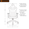 כסא גיימרים Cougar Explore-S Gaiming Chair, שחור משולב כתום