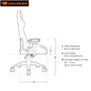 כסא גיימרים Cougar Explore-S Gaiming Chair, שחור משולב כתום