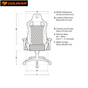 כסא גיימרים Cougar ARMOR S Gaiming Chair, צבע שחור או שחור עם כתום