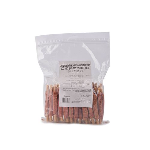 מארז 1 ק"ג חטיף כלבים צ'רליז רול בקר עטוף בשר כבש