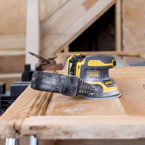 מלטשת חשמלי אלחוטי Stanley Fatmax Lithium Random Orbital  FMCW220D1-QW