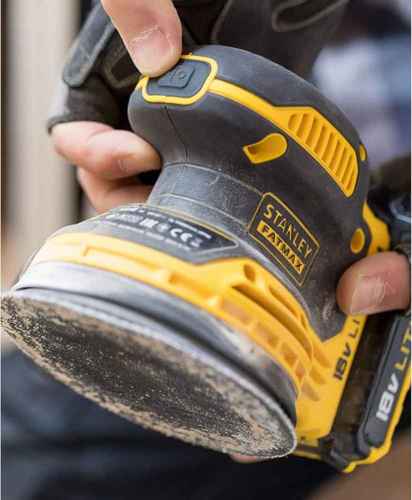 מלטשת חשמלי אלחוטי Stanley Fatmax Lithium Random Orbital  FMCW220D1-QW