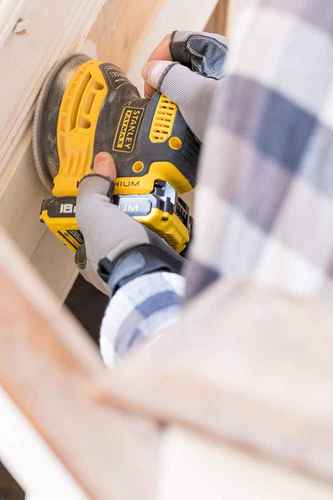 מלטשת חשמלי אלחוטי Stanley Fatmax Lithium Random Orbital  FMCW220D1-QW