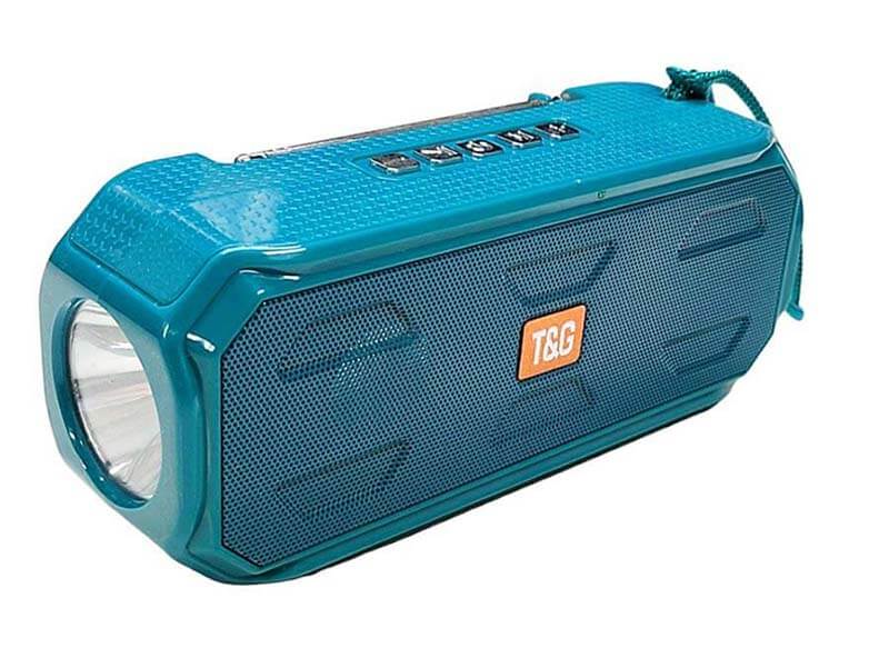 מיני רדיו MP3/FM נייד קמפינג - נטען USB עם פנס