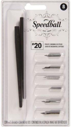 6 ציפורנים + שתי ידיות אחיזה  Pen Set No.20