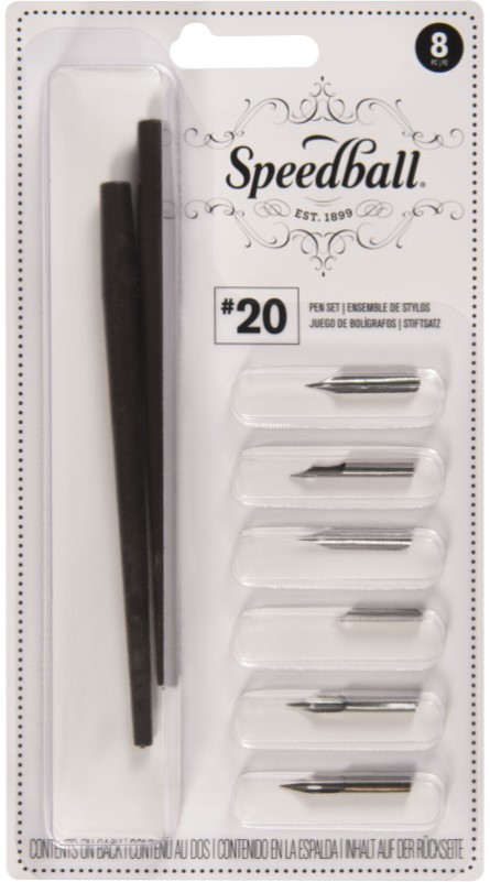 6 ציפורנים + שתי ידיות אחיזה  Pen Set No.20