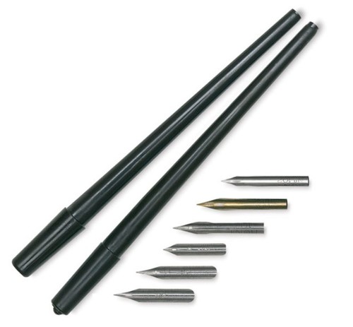 6 ציפורנים + שתי ידיות אחיזה  Pen Set No.20