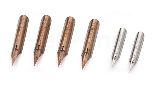 6 ציפורנים לקליגרפיה + ידית אחיזה OBLIQUE Pen Set