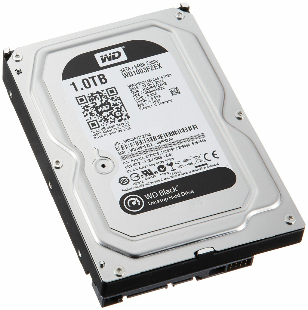 דיסק קשיח פנימי חברת Western Digital דגם WD1003FZEX 1TB Caviar Black 7200RPM 64MB SATA 3.5" 6.0GBPS